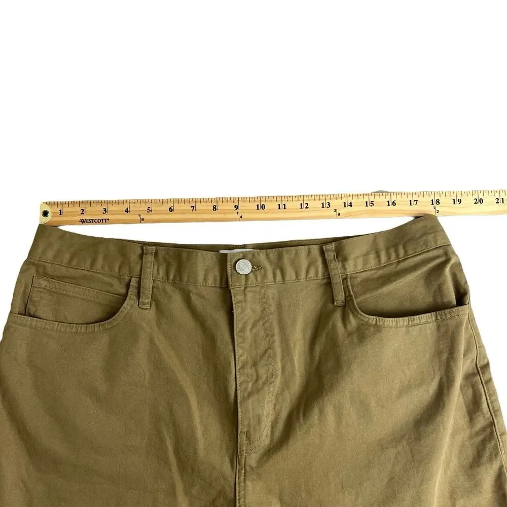 Frame Womens 33 Brown Ultra High Rise‎ Barrell Khaki Pants